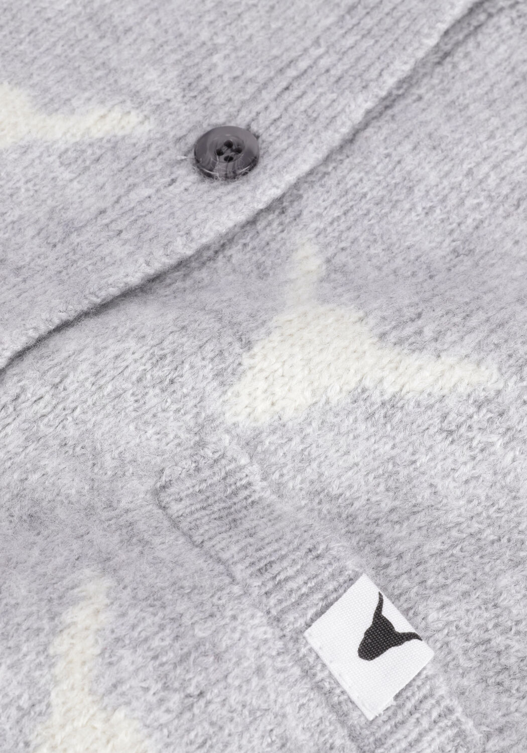 Graue ALIX MINI Strickjacke TEENS KNITTED BULL CARDIGAN - large