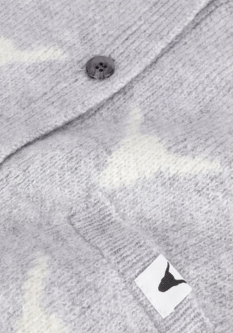 Graue ALIX MINI Strickjacke TEENS KNITTED BULL CARDIGAN - large