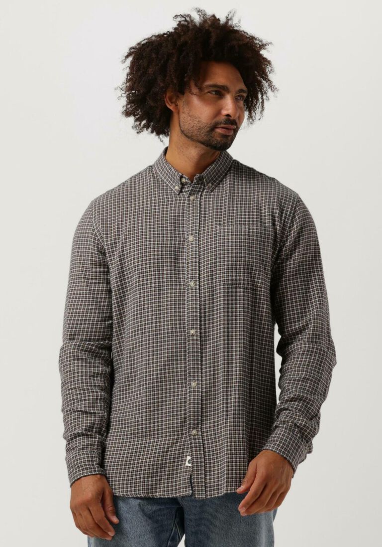 mehrfarbige/bunte anerkjendt casual-oberhemd akkonrad ls check