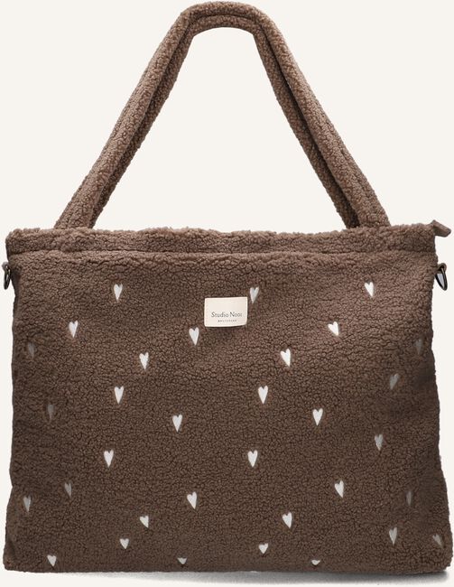 Braune STUDIO NOOS Wickeltasche TEDDY HEARTS DIAPER BAG Braune STUDIO NOOS Wickeltasche TEDDY HEARTS DIAPER BAG - large