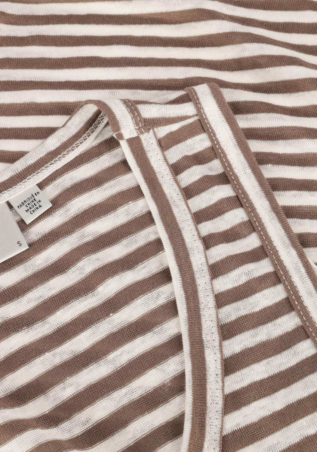Braune MY ESSENTIAL WARDROBE Top LISAMW STRIPED TOP - large