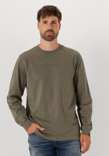 Olive BUTCHER OF BLUE T-shirt ARMY QCC LOOSE TEE LS - large