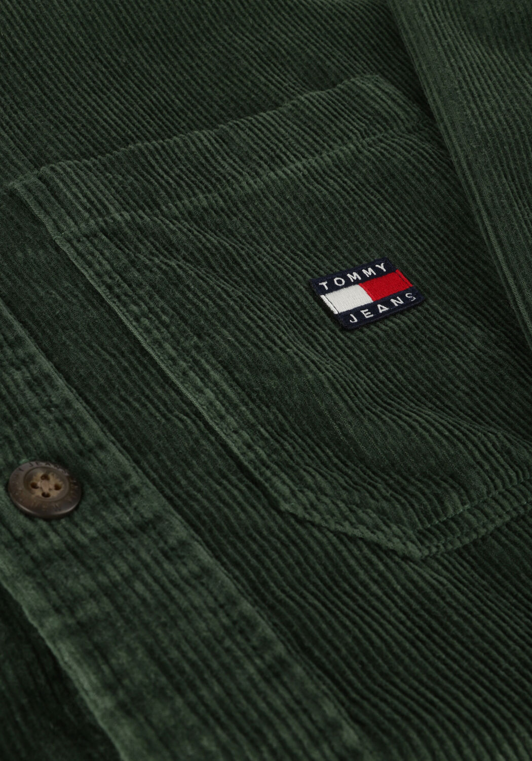 Gr&uuml;ne TOMMY JEANS Overshirt CASUAL CORDUROY OVERSHIRT - large