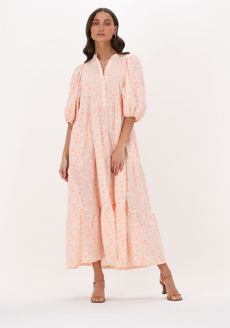 Orangene CO'COUTURE Maxikleid NEO FLOWER FLOOR DRESS - large