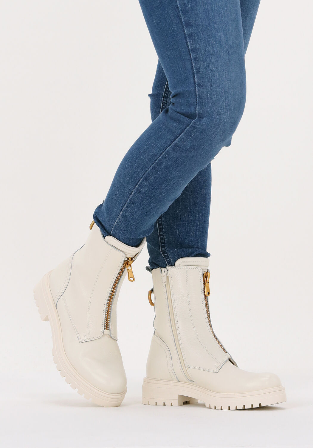 Wei&szlig;e OMODA Ankle Boots LPMONK-04 - large