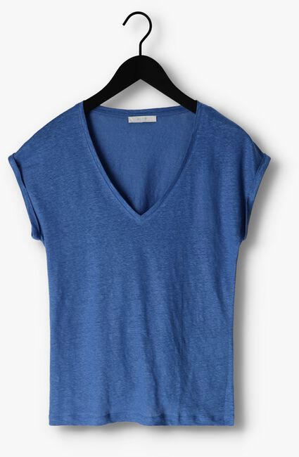 Blaue BY-BAR T-shirt MILA ORGANIC LINEN TOP - large