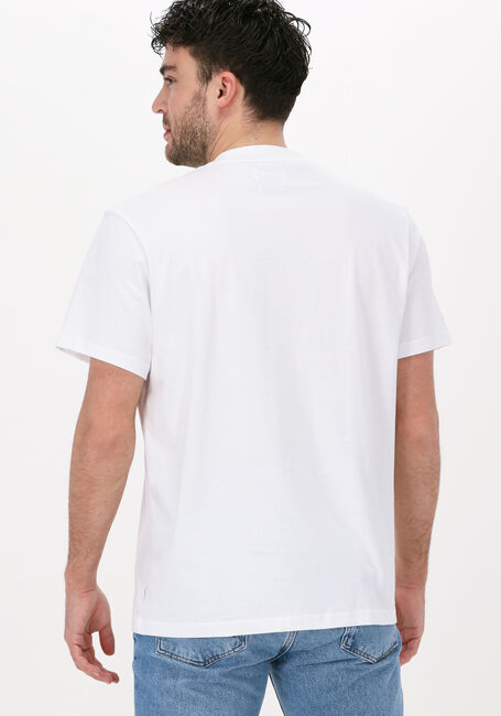 Weiße WOODBIRD T-shirt TROPE SPLIT TEE - large