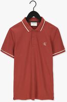 Rote CALVIN KLEIN Polo-Shirt TIPPING SLIM POLO