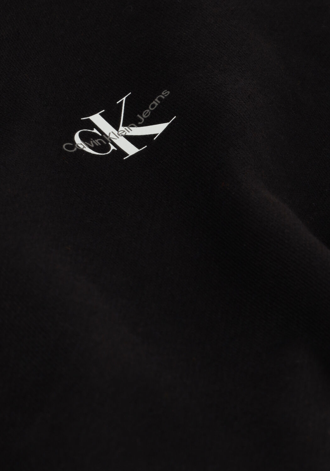 Schwarze CALVIN KLEIN Sweatshirt MICRO MONOLOGO HOODIE - large