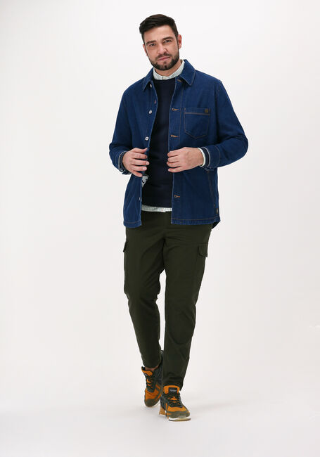 Blaue SCOTCH & SODA Overshirt DENIM OVERSHIRT WITH TRUCKER D - large