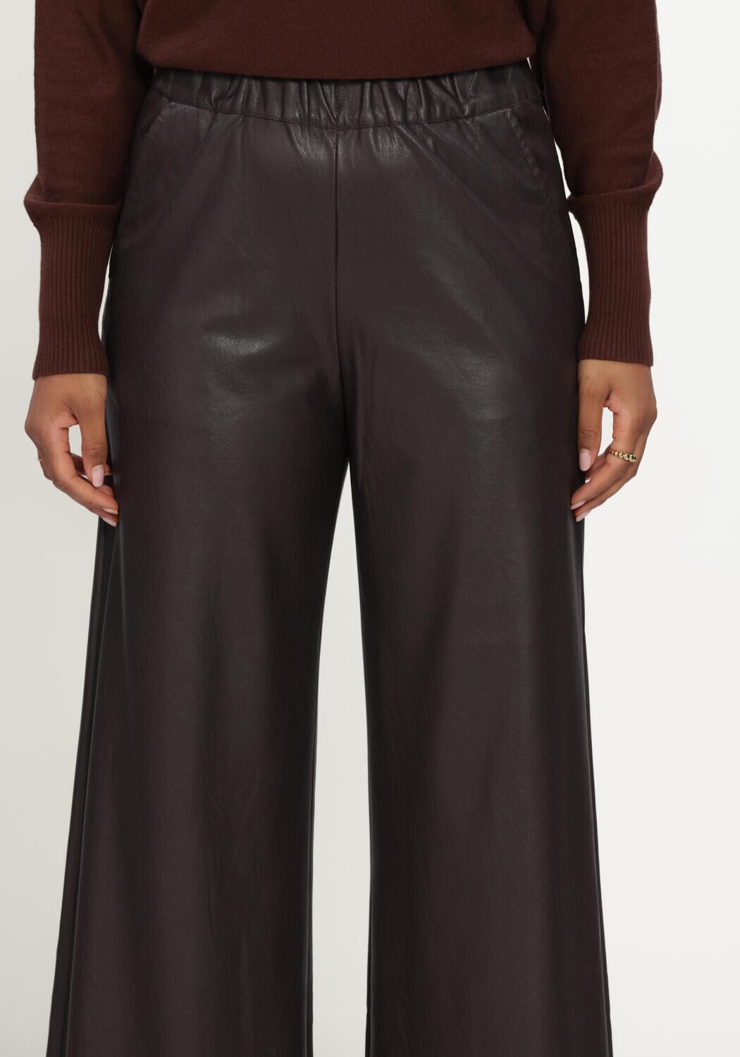 Braune CAROLINE BISS Weite Hose 4570 - large