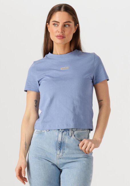 Blaue CALVIN KLEIN T-shirt PLACED INSTITUTIONAL BABY TEE - large
