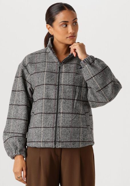 Graue ANOTHER LABEL Jack SARAH CHECK JACKET - large