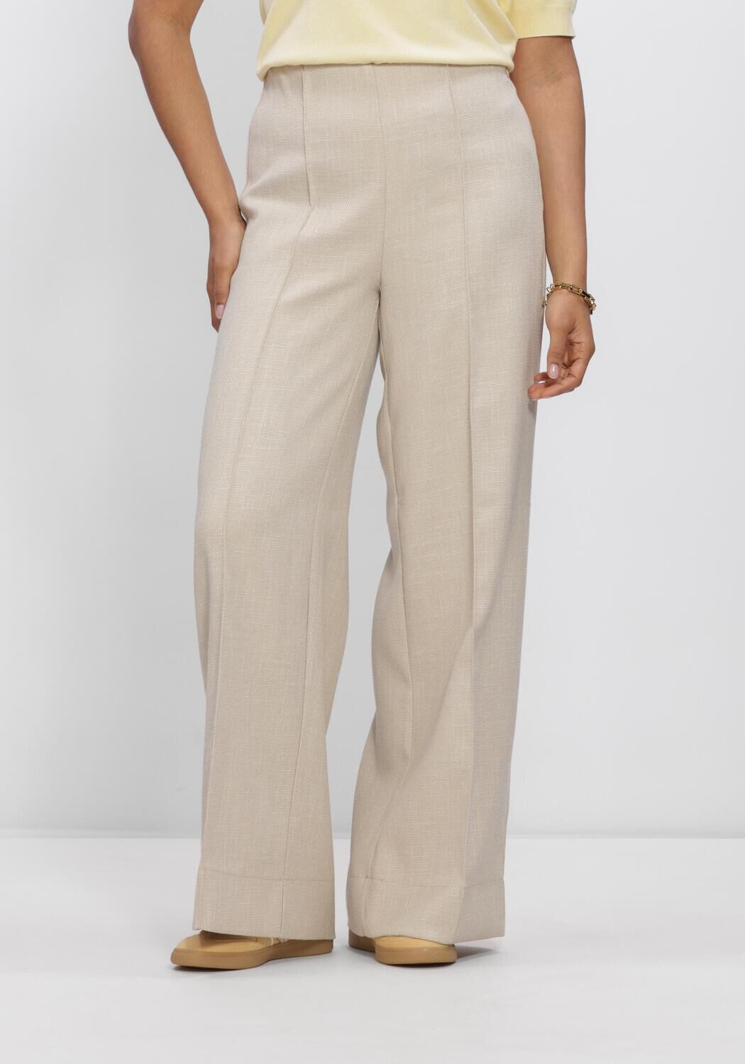 Beige Y.A.S. Hose YASCOMIRA HMW PANT - large