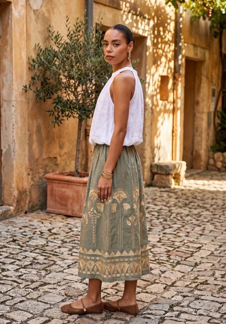 Wei&szlig;e GREEK ARCHAIC KORI Top S26K-1004072 - large