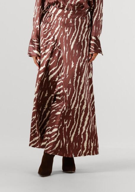 Braune ROUGE EDIT Midirock ROUSHIANA HW PRINTED MIDI SKIRT - large