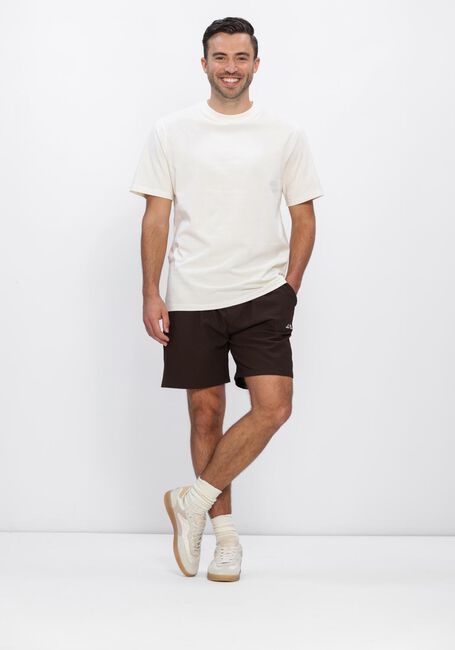 Braune LES DEUX Badehosen STAN SEERSUCKER SWIM SHORTS - large