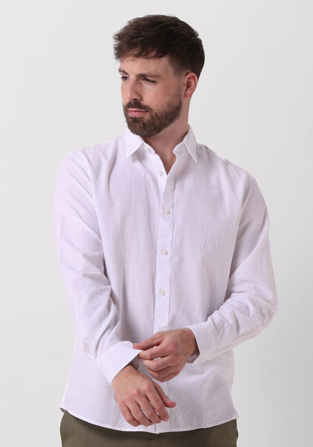 Weiße SELECTED HOMME Casual-Oberhemd SLHSLIM-SUN SHIRT LS NOOS - large