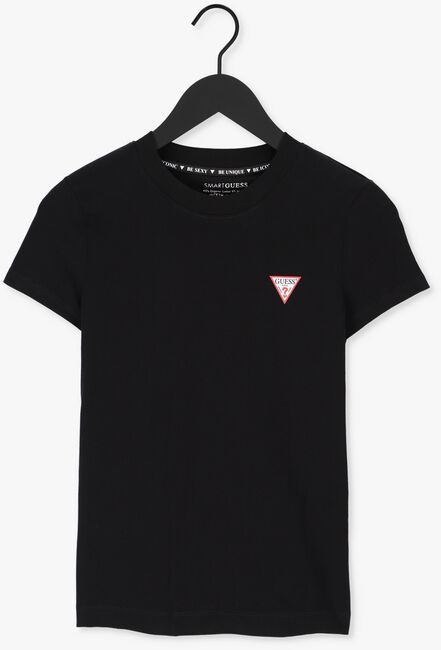 Schwarze GUESS T-shirt MINI TRIANGLE CN - large