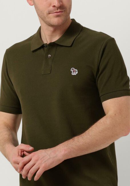 Dunkelgrün PS PAUL SMITH Polo-Shirt MENS SLIM FIT SS POLO SHIRT ZEBRA - large