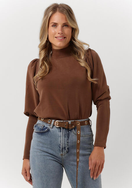 Braune MY ESSENTIAL WARDROBE Pullover ELLE LS PUFF BLOUSE - large