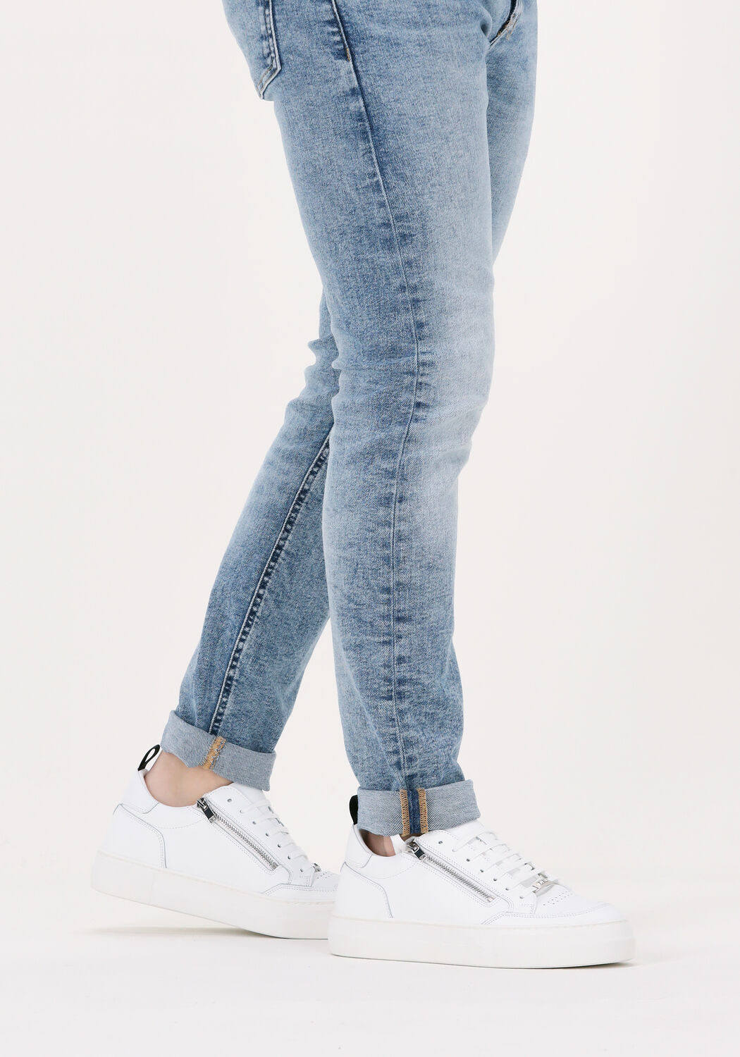 Wei&szlig;e ANTONY MORATO Sneaker Low MMFW01477 ROW ZIPPER - large