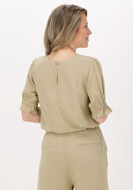 Olive MOS MOSH Top HAINLEY LIGHT RIP BLOUSE - large