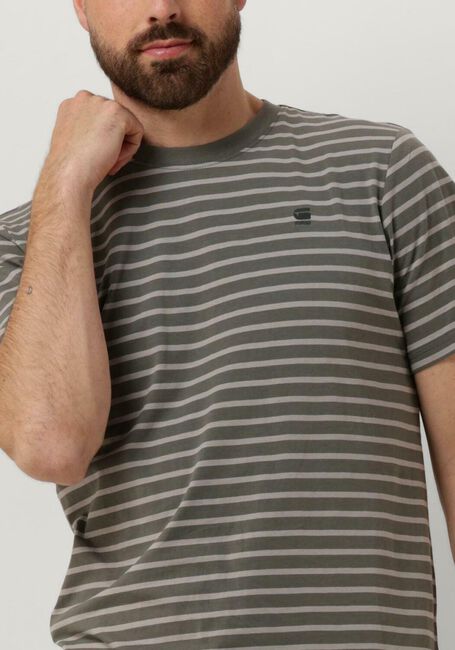 Graue G-STAR RAW T-shirt STRIPE SLIM R T - large