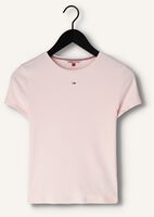 Hell-Pink TOMMY JEANS T-shirt TJW BBY ESSENTIAL RIB SS Hell-Pink TOMMY JEANS T-shirt TJW BBY ESSENTIAL RIB SS - medium