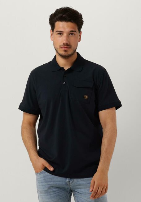 Blaue PME LEGEND Polo-Shirt SHORT SLEEVE POLO STRETCH JERSEY - large