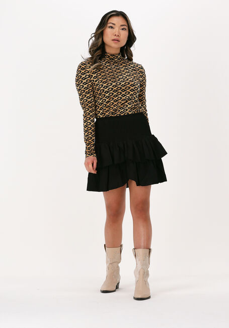 Braune SCOTCH & SODA Top PRINTED LONG SLEEVED MOCK NECK - large