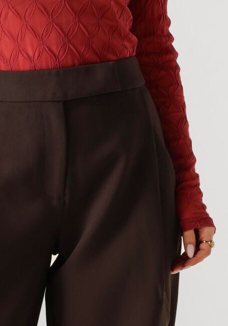 Braune CO'COUTURE Weite Hose VOLA CARROT PLEAT PANT - large