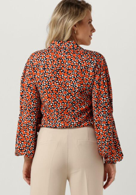 Orangene ANOTHER LABEL Blusen JAYLA DOT SHIRT L/S - large