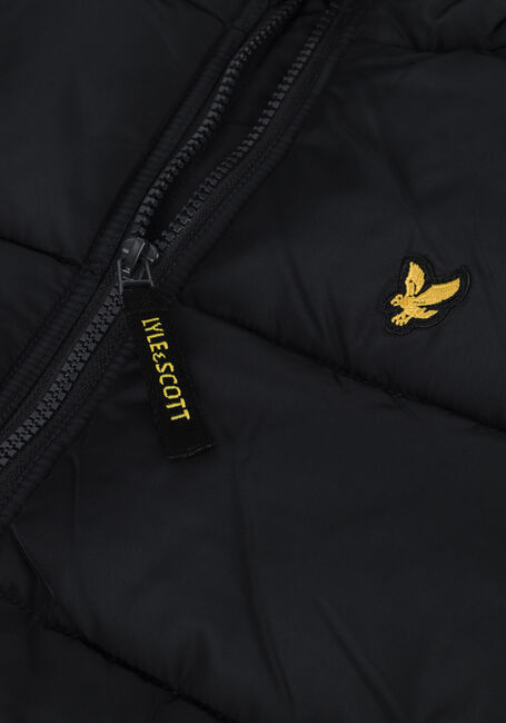 Schwarze LYLE & SCOTT Wattierte Jack QUILTED PUFFER COAT - large