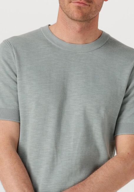Hellgrau CAST IRON T-shirt COTTON BLEND SLUB - large