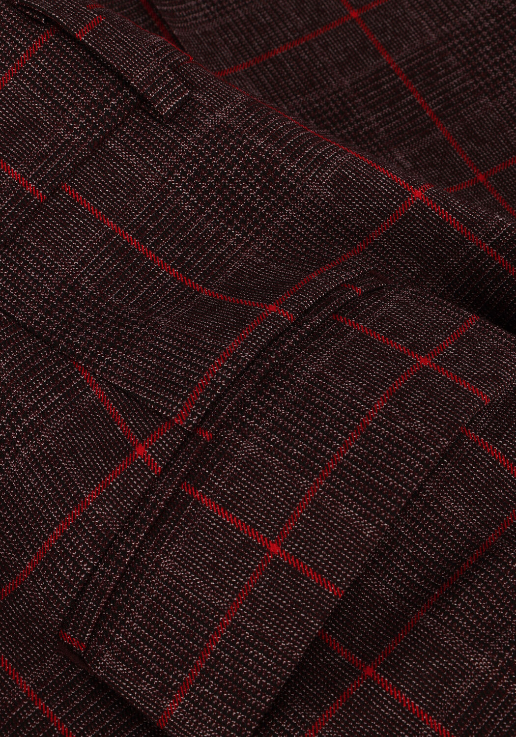 Rote VANILIA Weite Hose REGULAR CHECKERED PANTS - large