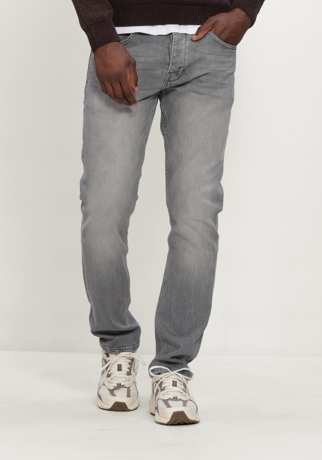 Graue PURE PATH Slim fit jeans THE RYAN SLIM FIT JEANS - large
