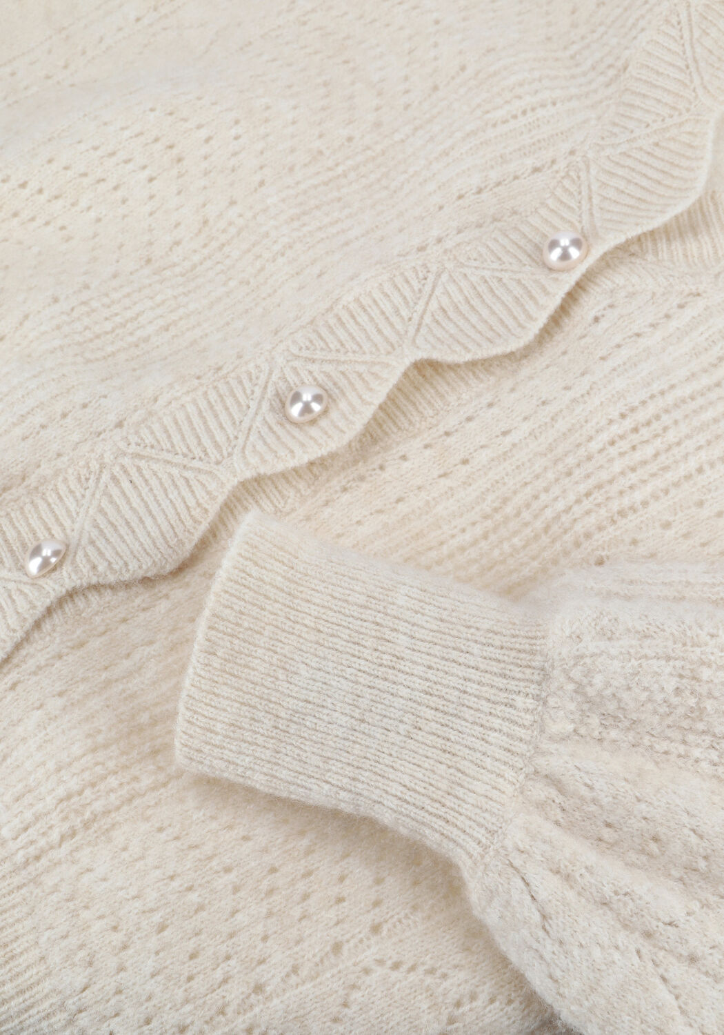 Sand Y.A.S. Strickjacke YASDIDI LS KNIT CARDIGAN S. - large