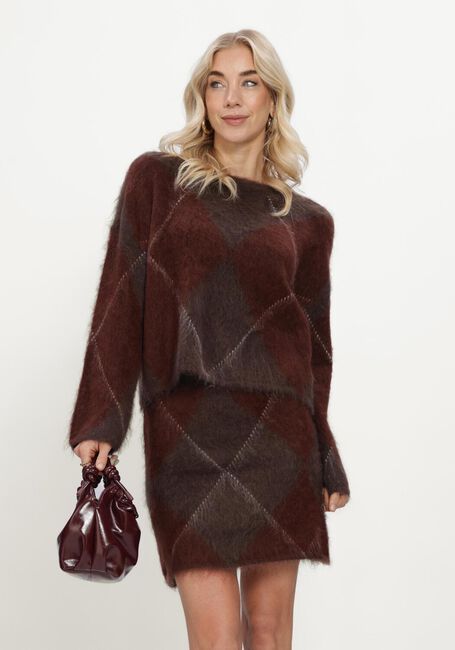 Braune Y.A.S. Pullover YASARGY LS MOHAIR BLEND KNIT PULLOVER - large