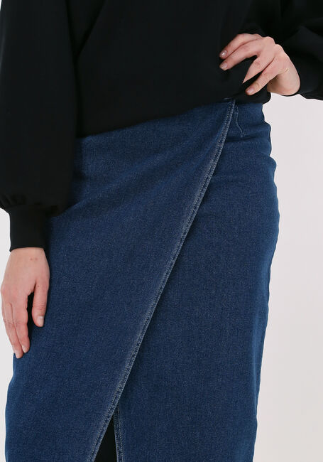 Blaue MSCH COPENHAGEN Midirock GEMINA RIKKA DENIM SKIRT - large