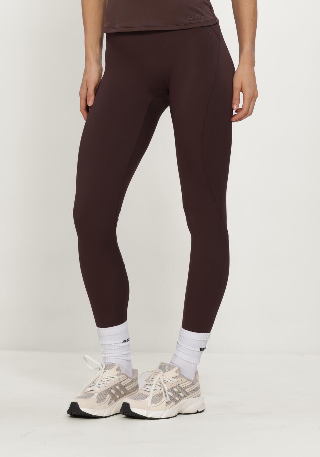 Braune BJORN BORG Hosen BORG SLEEK TIGHTS - large