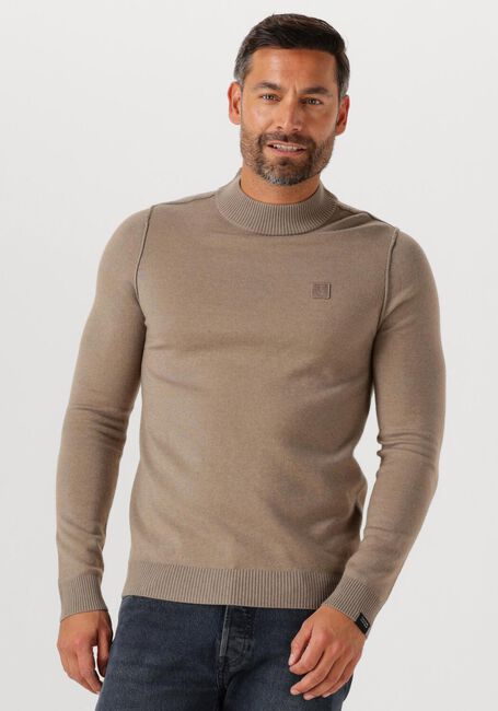 Camelfarbene BUTCHER OF BLUE Pullover CLIFDEN MOCK - large