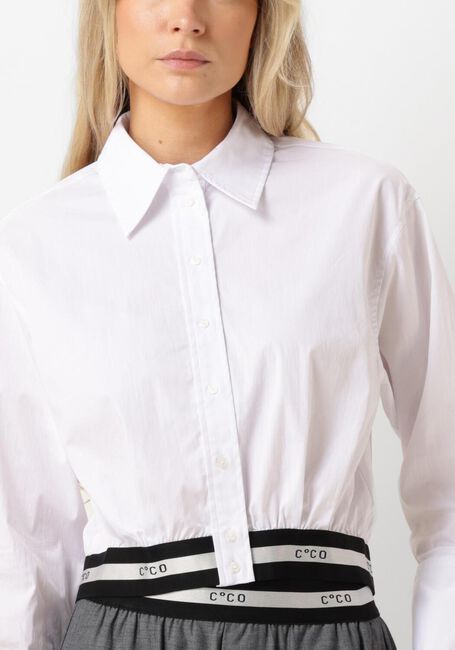 Weiße CO'COUTURE Blusen COTTON CRISP LOGO CROP SHIRT - large