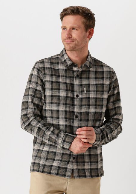 Braune CAST IRON Hemden LONG SLEEVE SHIRT DOBBY YARN DYED CHECK - large