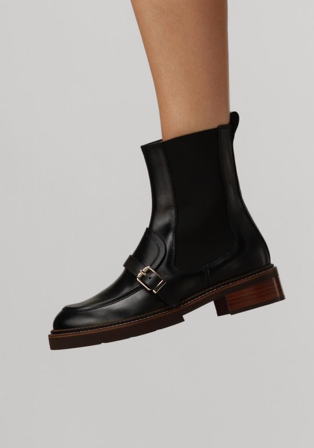 Schwarze PERTINI Stiefeletten 32519 - large