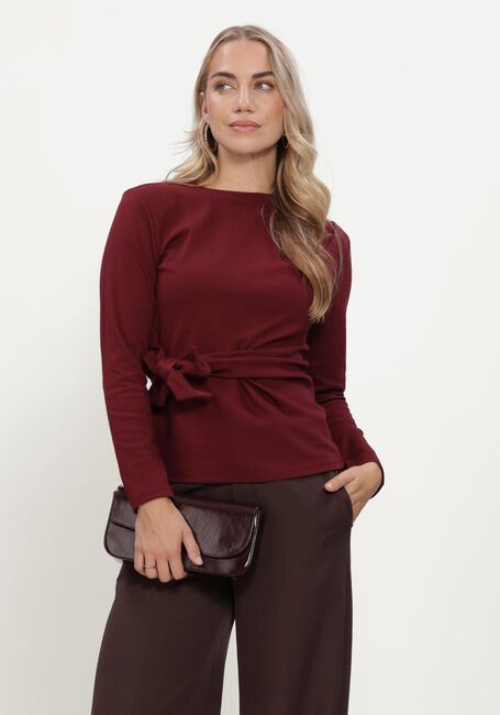 Rote CO'COUTURE Blusen ORIANECC LS PLEAT TIE TEE - large