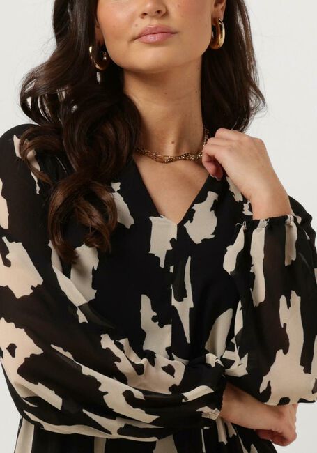 Schwarze OBJECT Minikleid OBJMILA GIA L/S DRESS - large