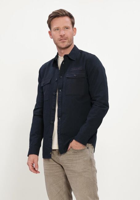 Dunkelblau PME LEGEND Casual-Oberhemd LONG SLEEVE SHIRT QUILT POPLIN - large