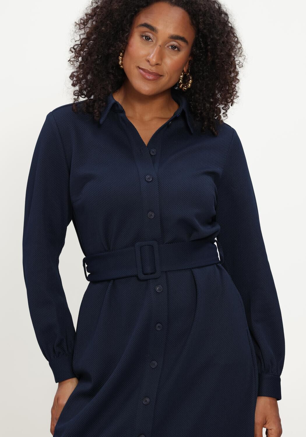 Dunkelblau POM AMSTERDAM Midikleid DEMI ETERNAL BLUE - large