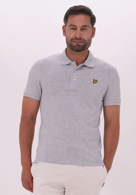 Hellgrau LYLE & SCOTT Polo-Shirt PLAIN POLO SHIRT - large
